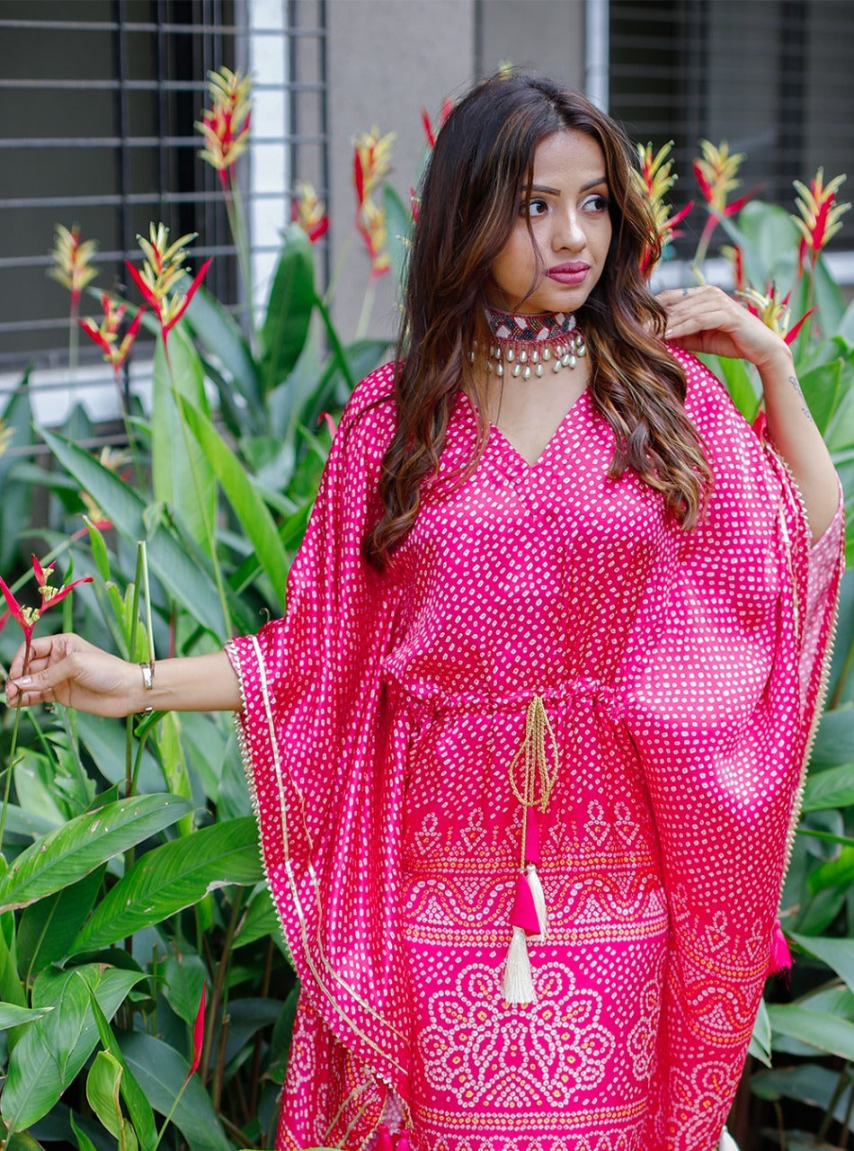 Kaftan Bandhej Digital Print Kurti Anant Tex Exports Private Limited