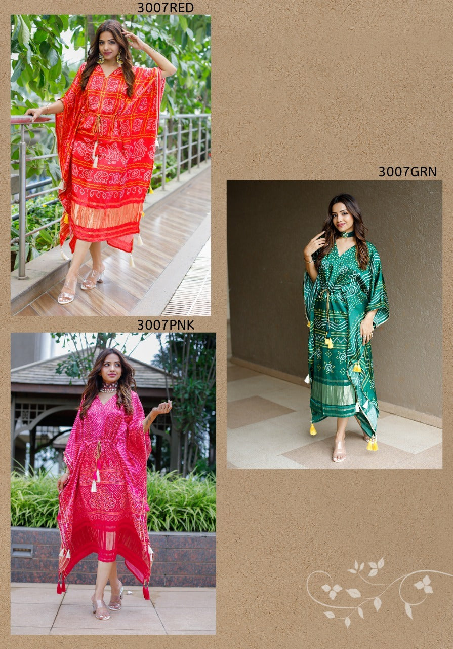 Kaftan Bandhej Digital Print Kurti Anant Tex Exports Private Limited