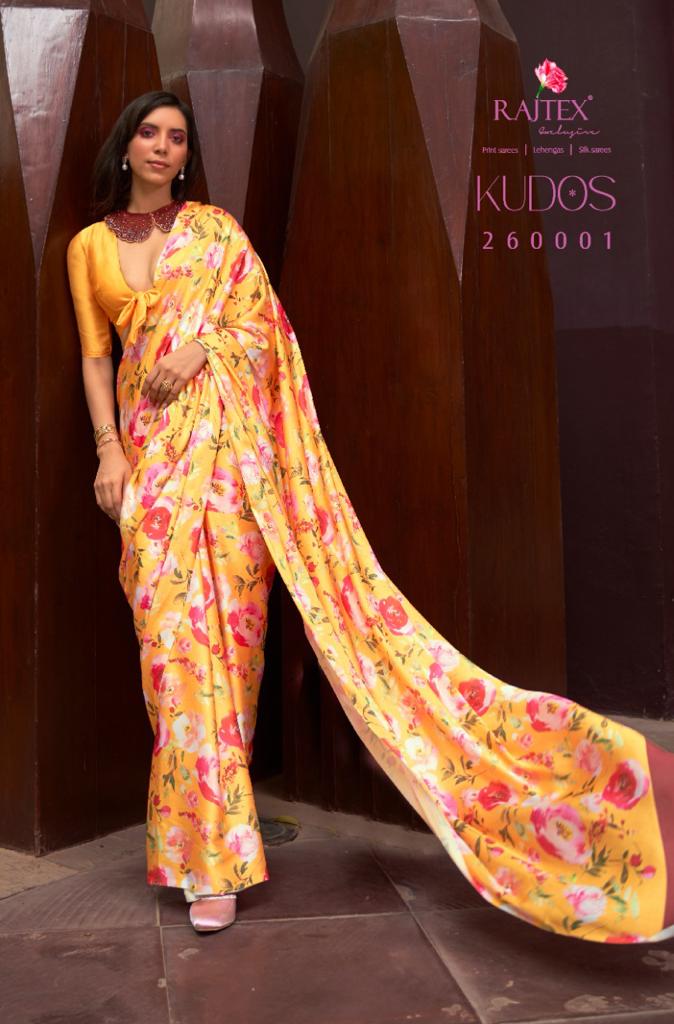 Rajtex Kudos Satin Crape With Digital Print Saree Anant Tex Exports Private Limited
