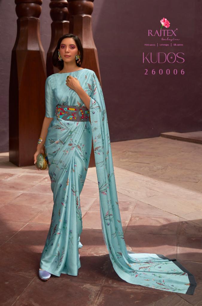 Rajtex Kudos Satin Crape With Digital Print Saree Anant Tex Exports Private Limited