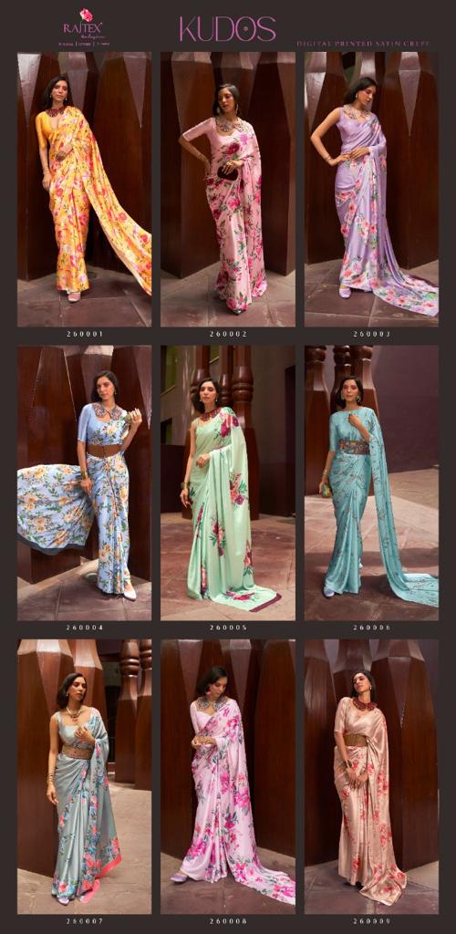 Rajtex Kudos Satin Crape With Digital Print Saree Anant Tex Exports Private Limited