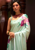 Rajtex Kudos Satin Crape With Digital Print Saree Anant Tex Exports Private Limited