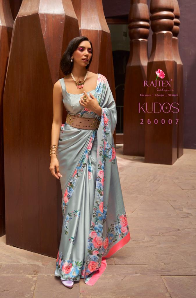 Rajtex Kudos Satin Crape With Digital Print Saree Anant Tex Exports Private Limited