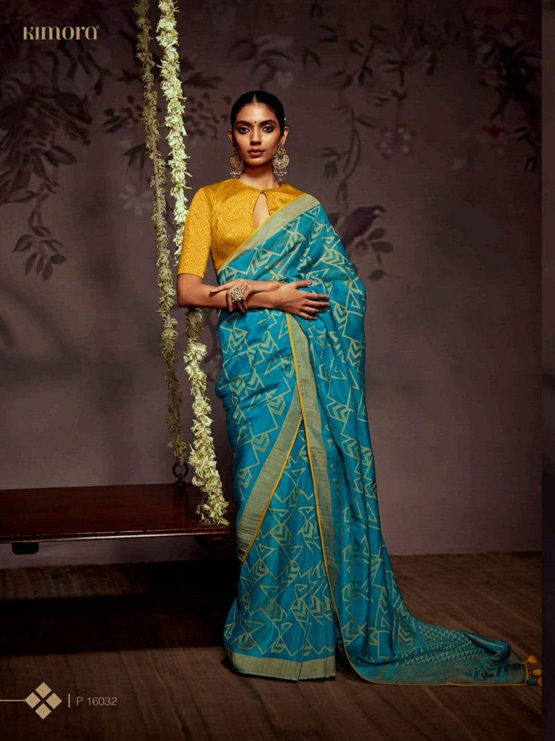 Kimora Radha Soft Brasso With Organza Saree Anant Tex Exports Private Limited