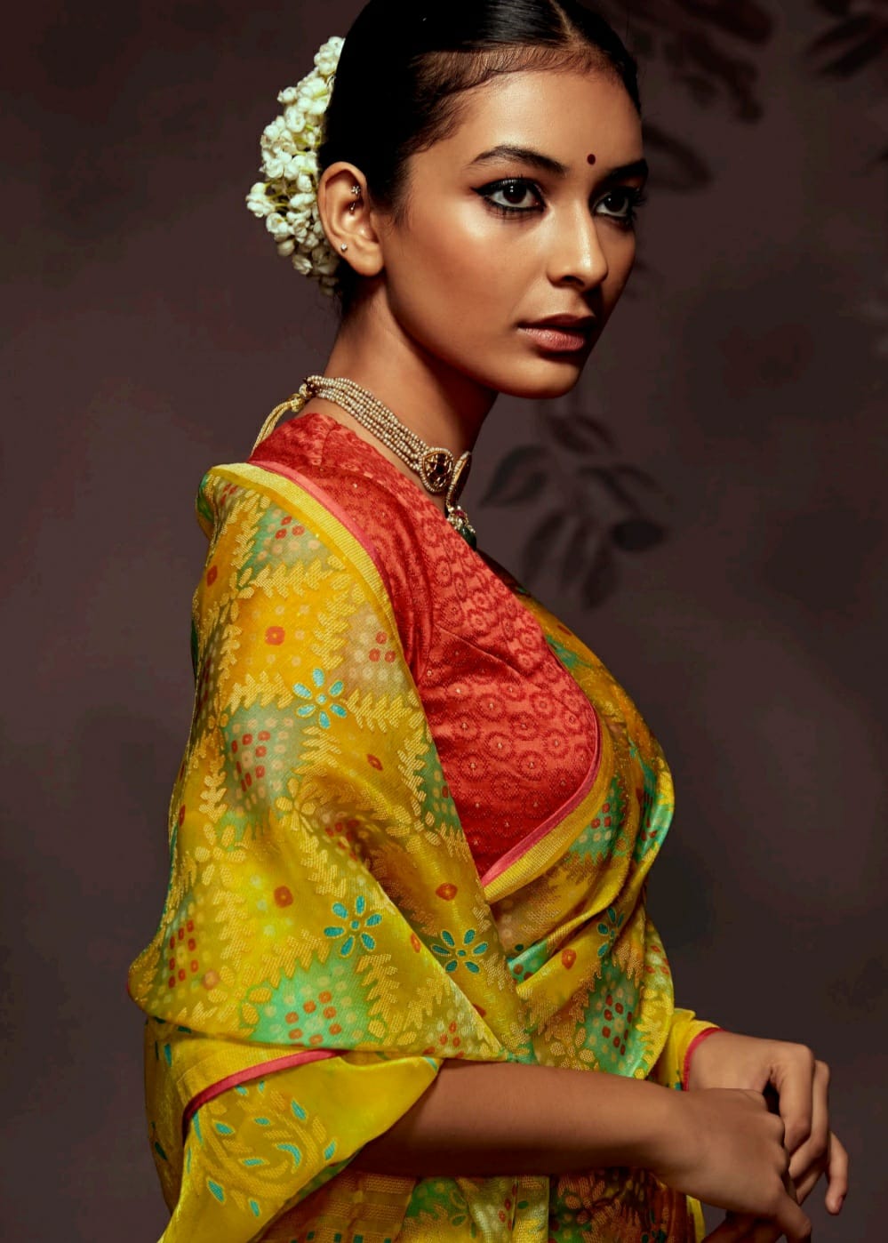 Kimora Radha Soft Brasso With Organza Saree Anant Tex Exports Private Limited