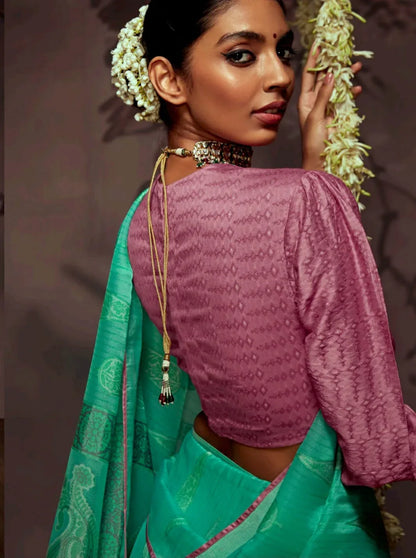 Kimora Radha Soft Brasso With Organza Saree Anant Tex Exports Private Limited