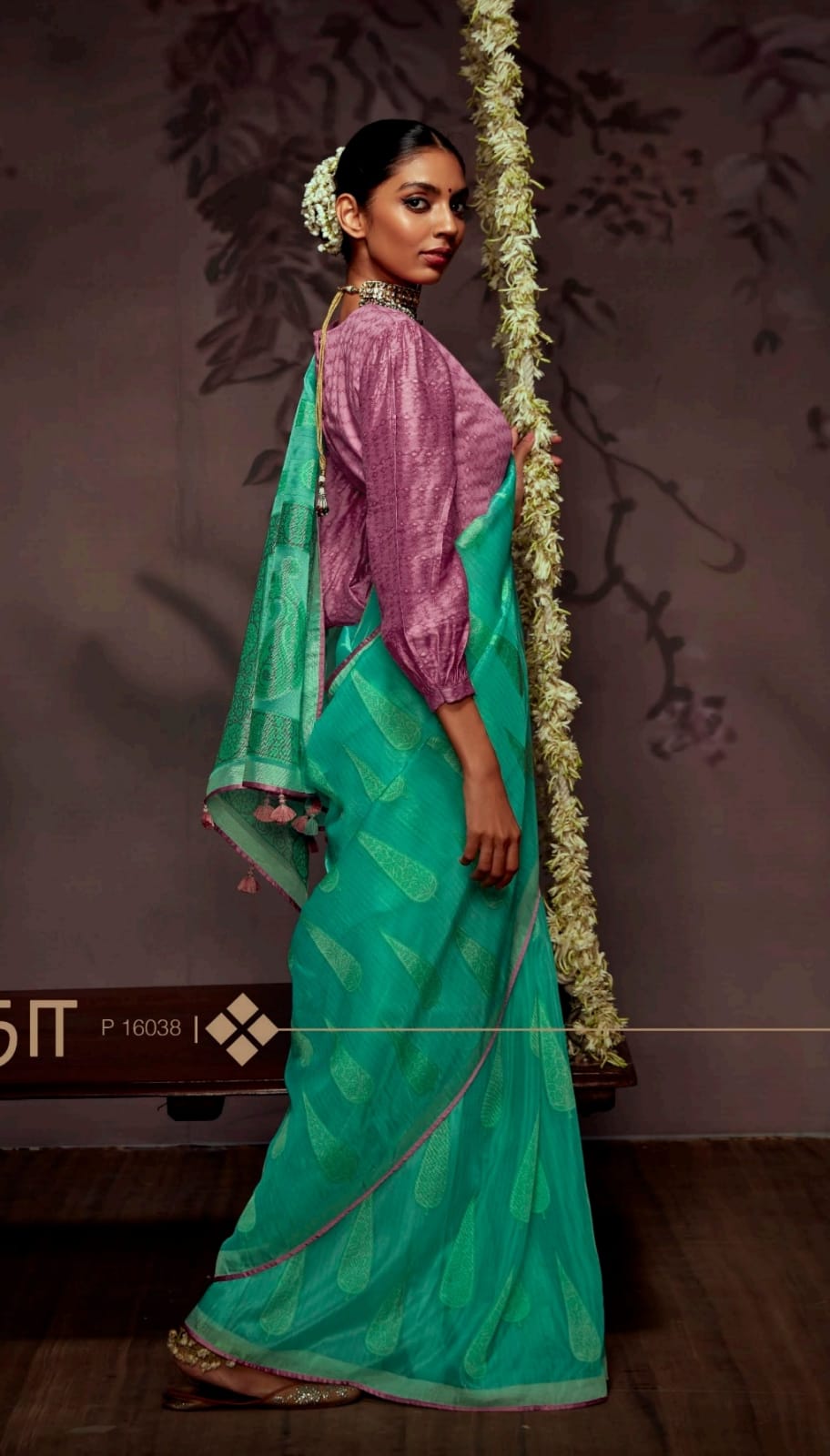 Kimora Radha Soft Brasso With Organza Saree Anant Tex Exports Private Limited