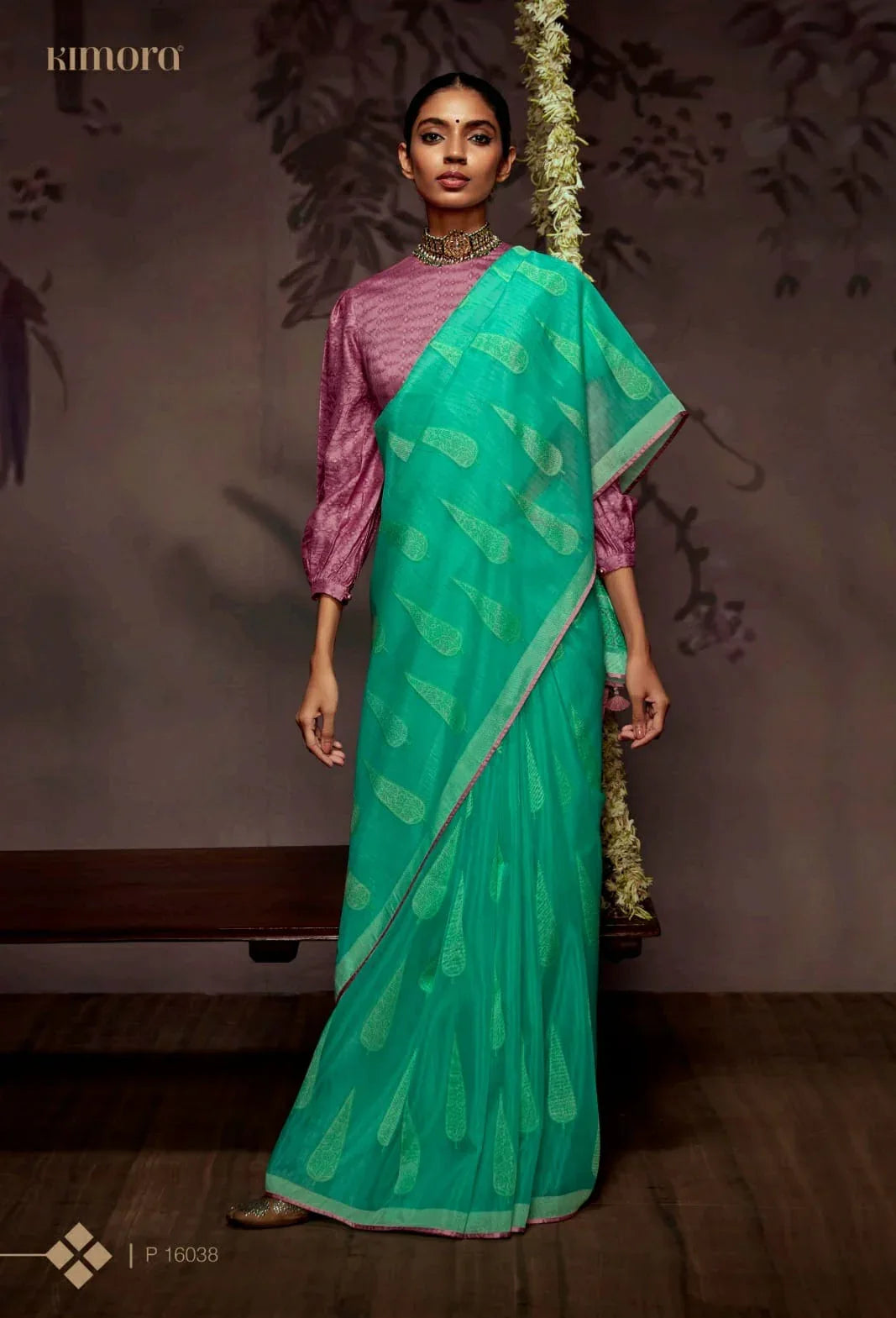 Kimora Radha Soft Brasso With Organza Saree Anant Tex Exports Private Limited