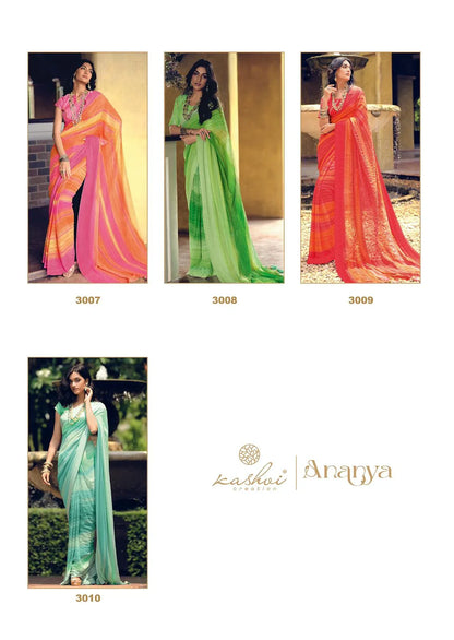 Kashvi Ananya Georgette Saree Anant Tex Exports Private Limited