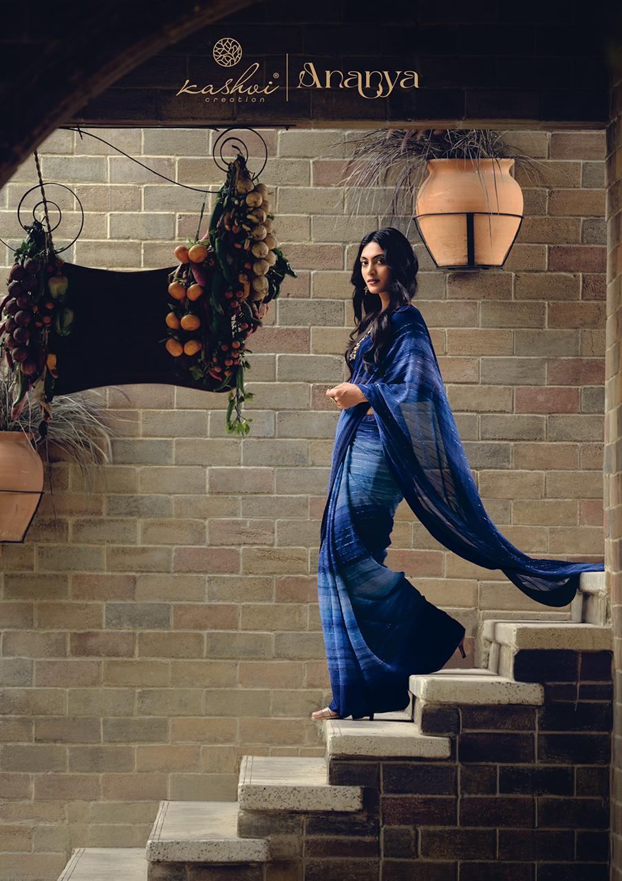Kashvi Ananya Georgette Saree Anant Tex Exports Private Limited