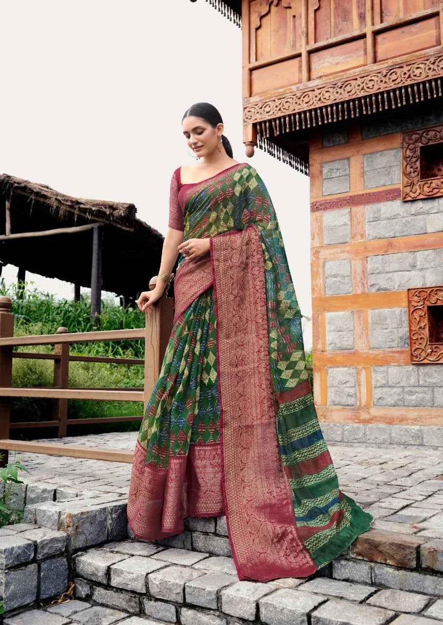 RajYog Meera S.r Soft Linen Saree Anant Tex Exports Private Limited