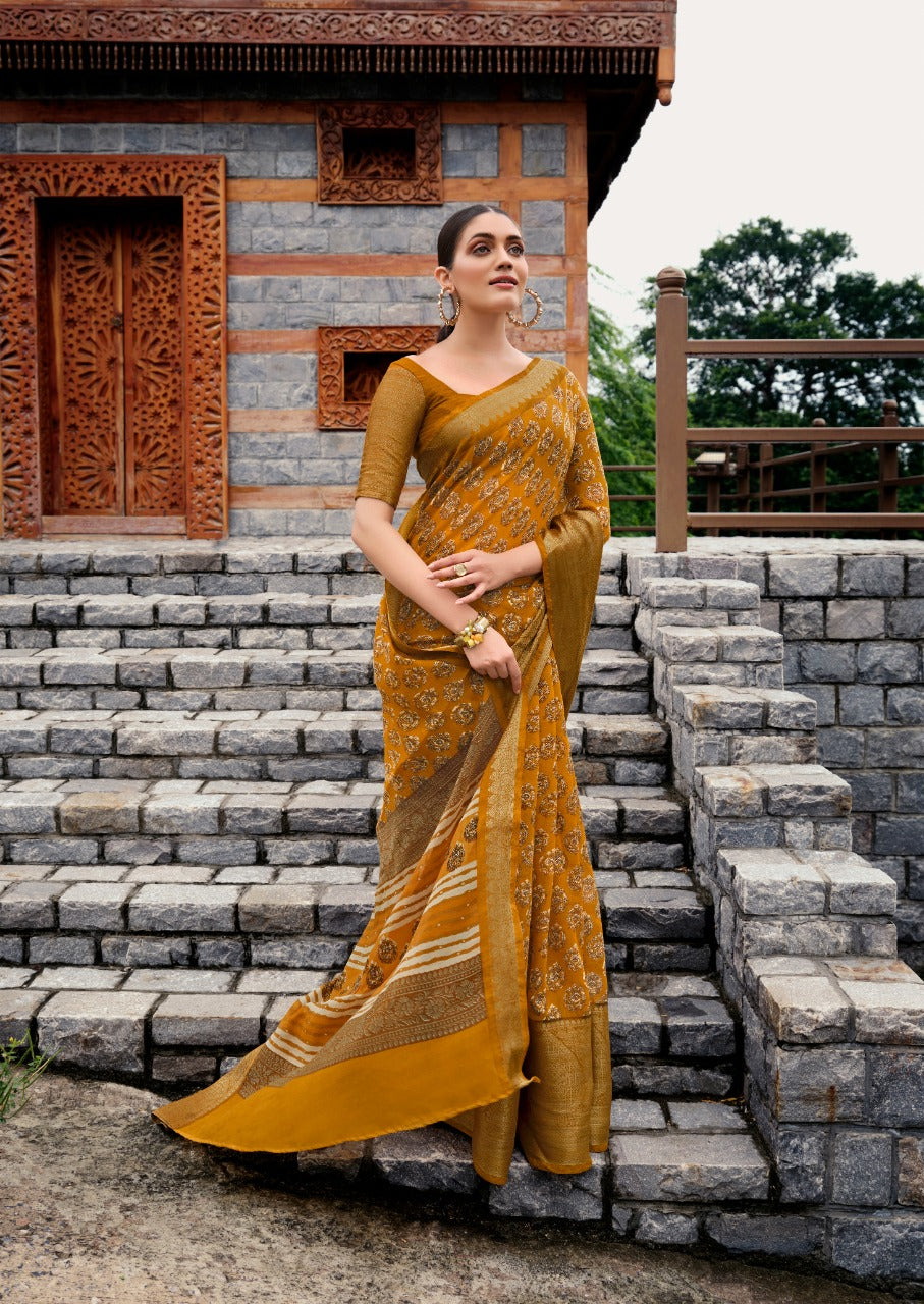 RajYog Meera S.r Soft Linen Saree Anant Tex Exports Private Limited