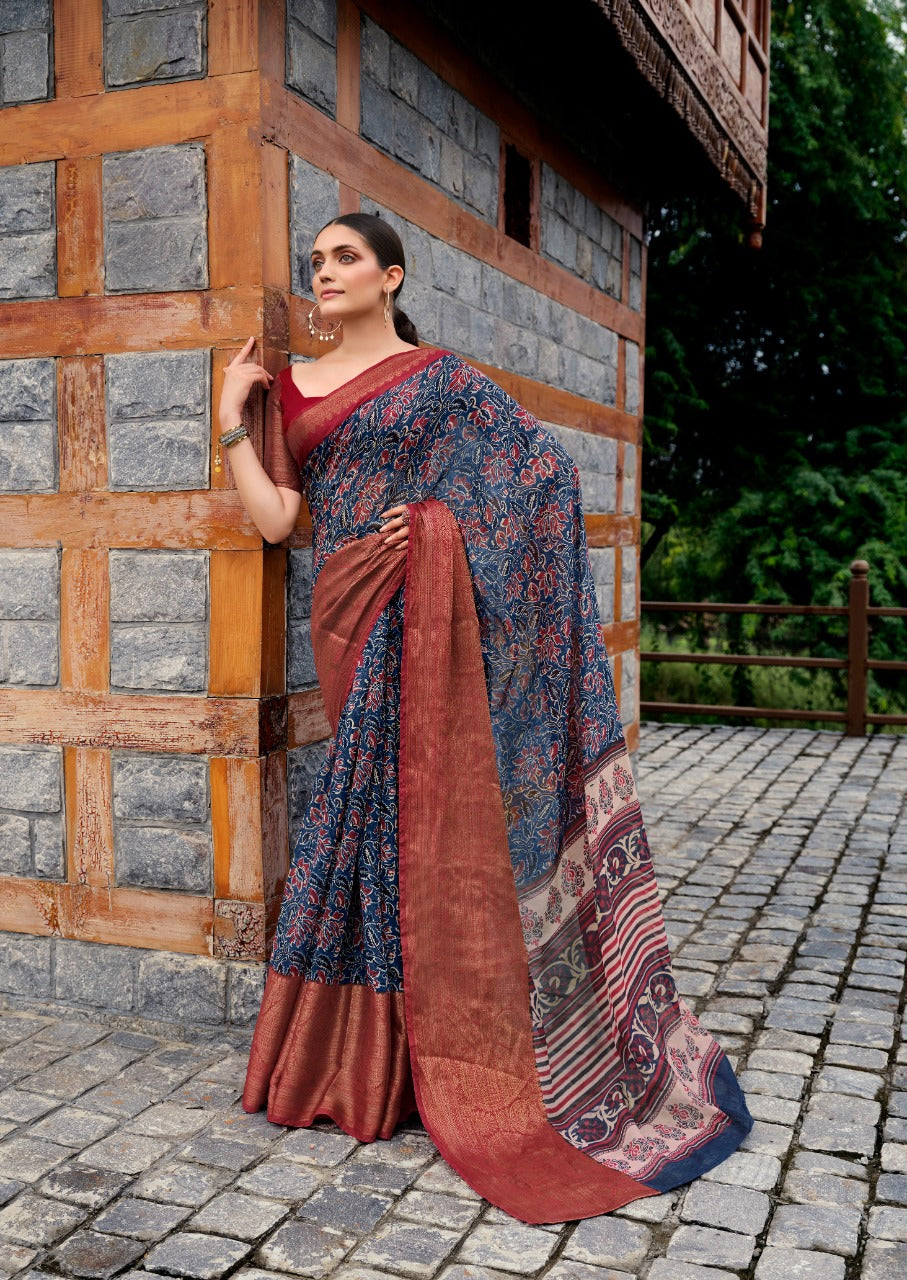 RajYog Meera S.r Soft Linen Saree Anant Tex Exports Private Limited