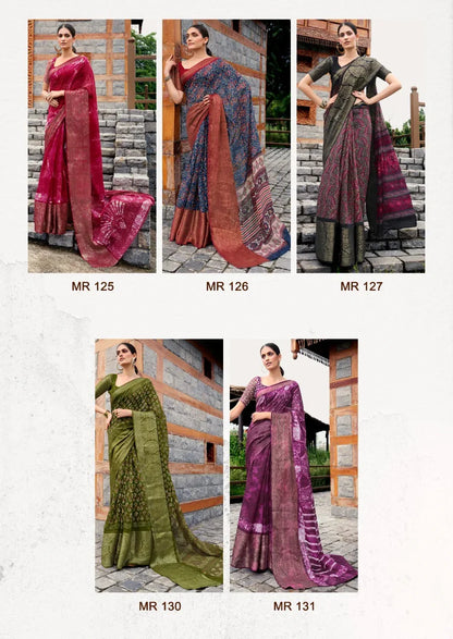 RajYog Meera S.r Soft Linen Saree Anant Tex Exports Private Limited