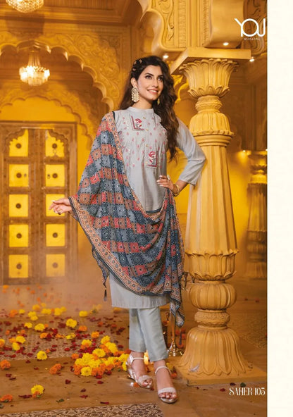 Wanna Saher Fancy Viscose Kurti With Pant &amp; Digital Dupatta Collection Anant Tex Exports Private Limited