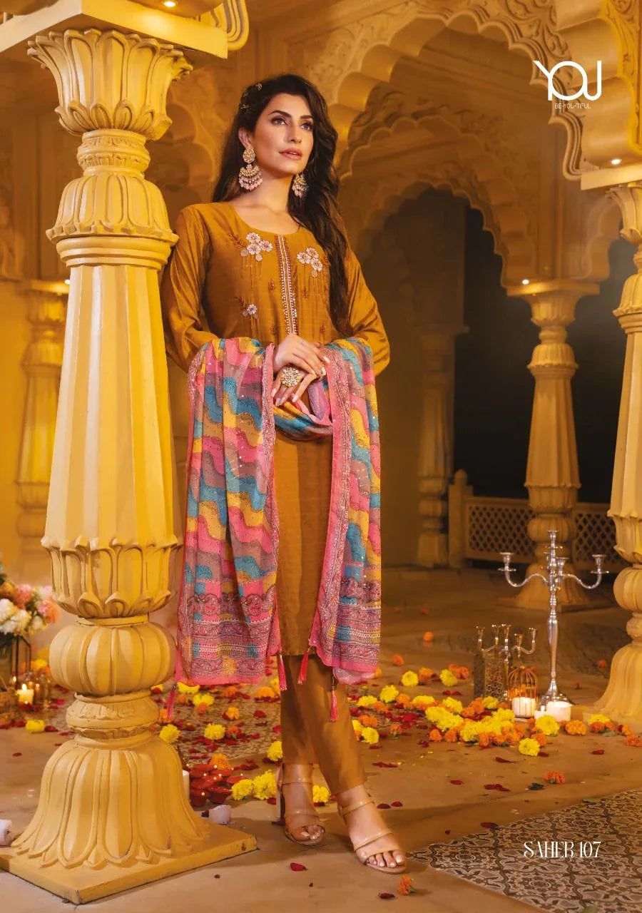Wanna Saher Fancy Viscose Kurti With Pant &amp; Digital Dupatta Collection Anant Tex Exports Private Limited