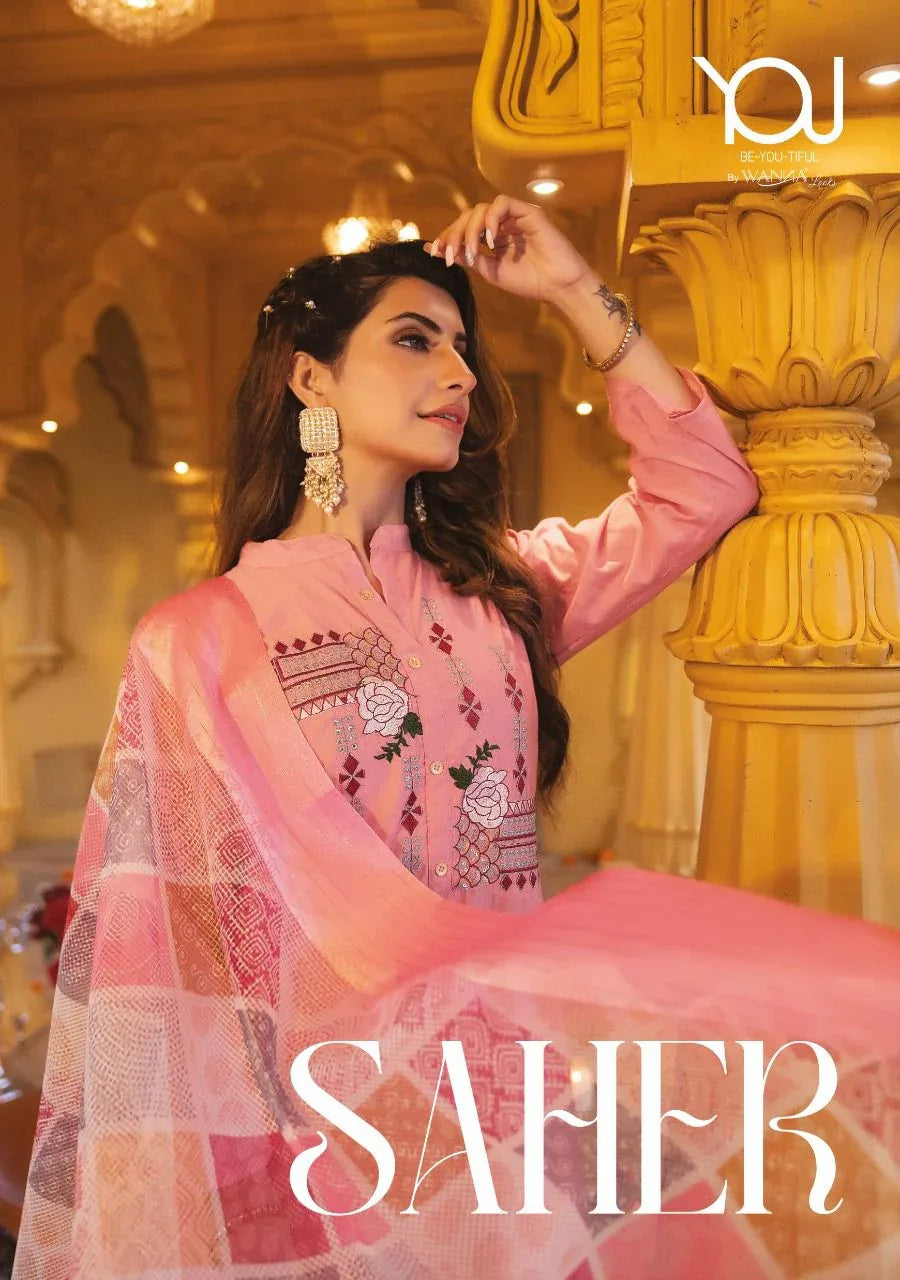 Wanna Saher Fancy Viscose Kurti With Pant &amp; Digital Dupatta Collection Anant Tex Exports Private Limited