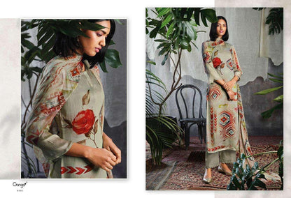 Ganga Solandis Pure Makhmali Satin Digital Printed Designer Suits Anant Tex Exports Private Limited