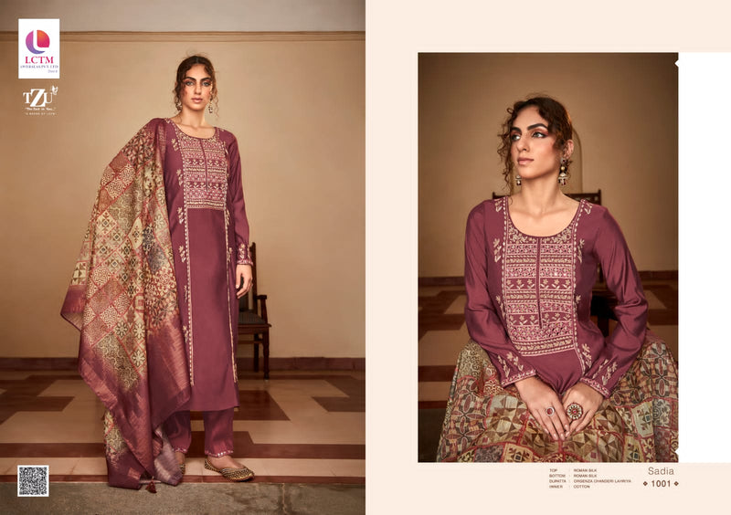 TZU SADIA ROMAN SILK SUIT Anant Tex Exports Private Limited