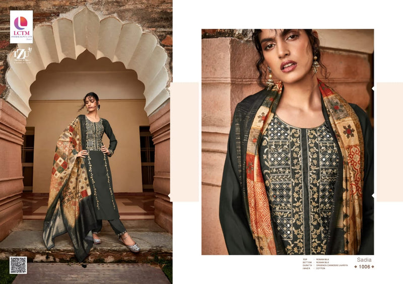 TZU SADIA ROMAN SILK SUIT Anant Tex Exports Private Limited