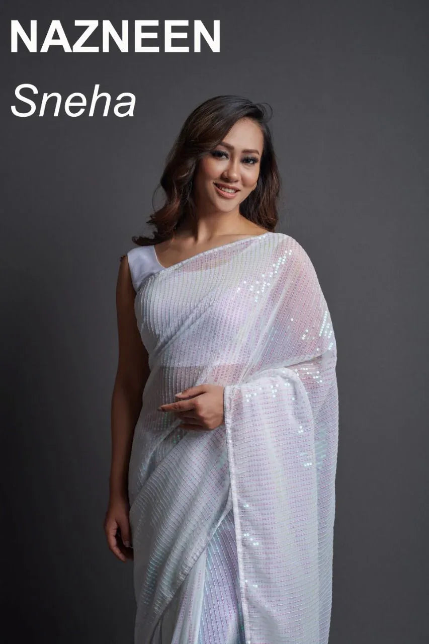 NAZNEEN SNEHA 4095 SERIES SEQUENCE SAREE Anant Tex Exports Private Limited