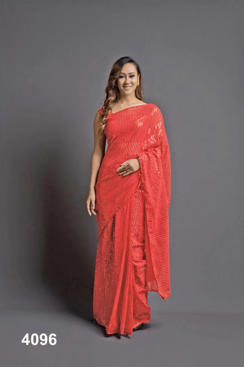 NAZNEEN SNEHA 4095 SERIES SEQUENCE SAREE Anant Tex Exports Private Limited