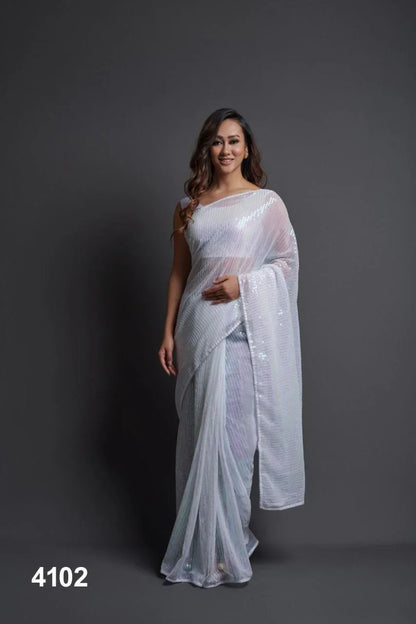 NAZNEEN SNEHA 4095 SERIES SEQUENCE SAREE Anant Tex Exports Private Limited