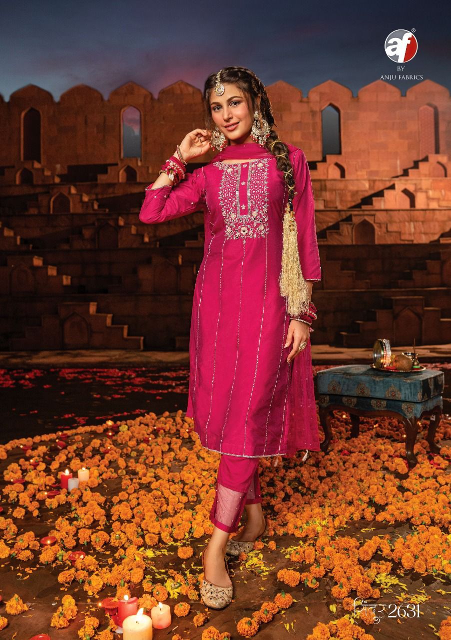 SINDUR VOL-2 KURTI PANT WITH DUPATTA Anant Tex Exports Private Limited