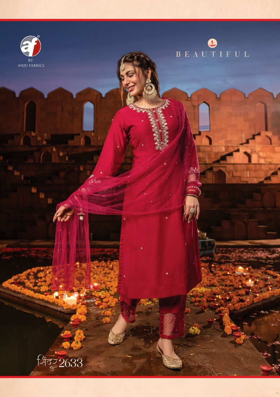 SINDUR VOL-2 KURTI PANT WITH DUPATTA Anant Tex Exports Private Limited