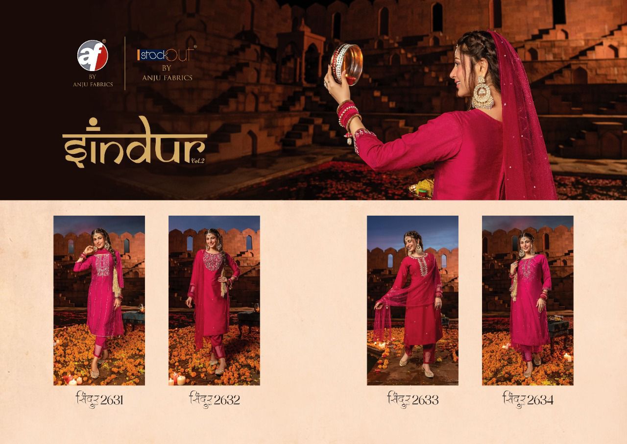 SINDUR VOL-2 KURTI PANT WITH DUPATTA Anant Tex Exports Private Limited