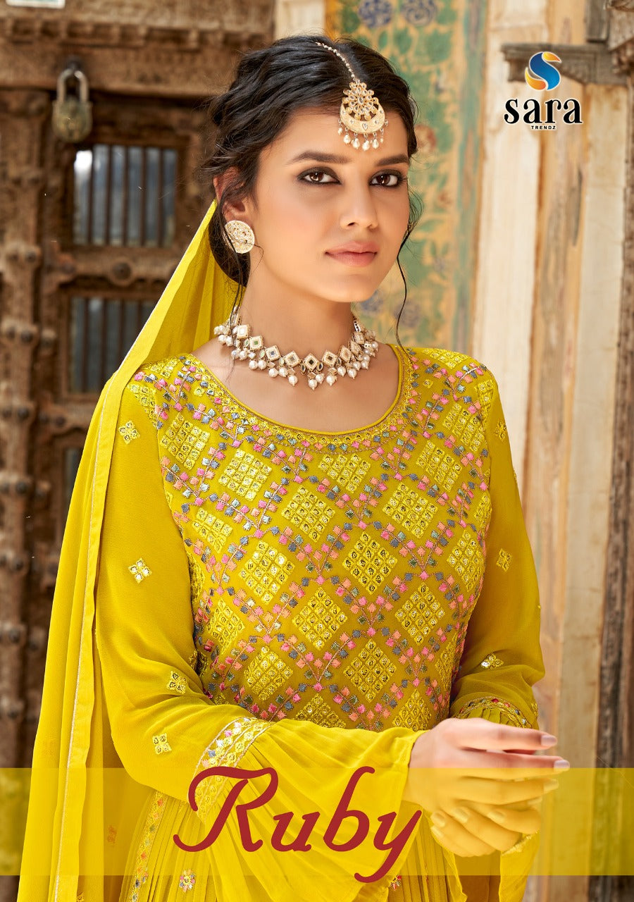 SARA TRENDZ RUBY GEORGETTE SALWAR SUITS Anant Tex Exports Private Limited