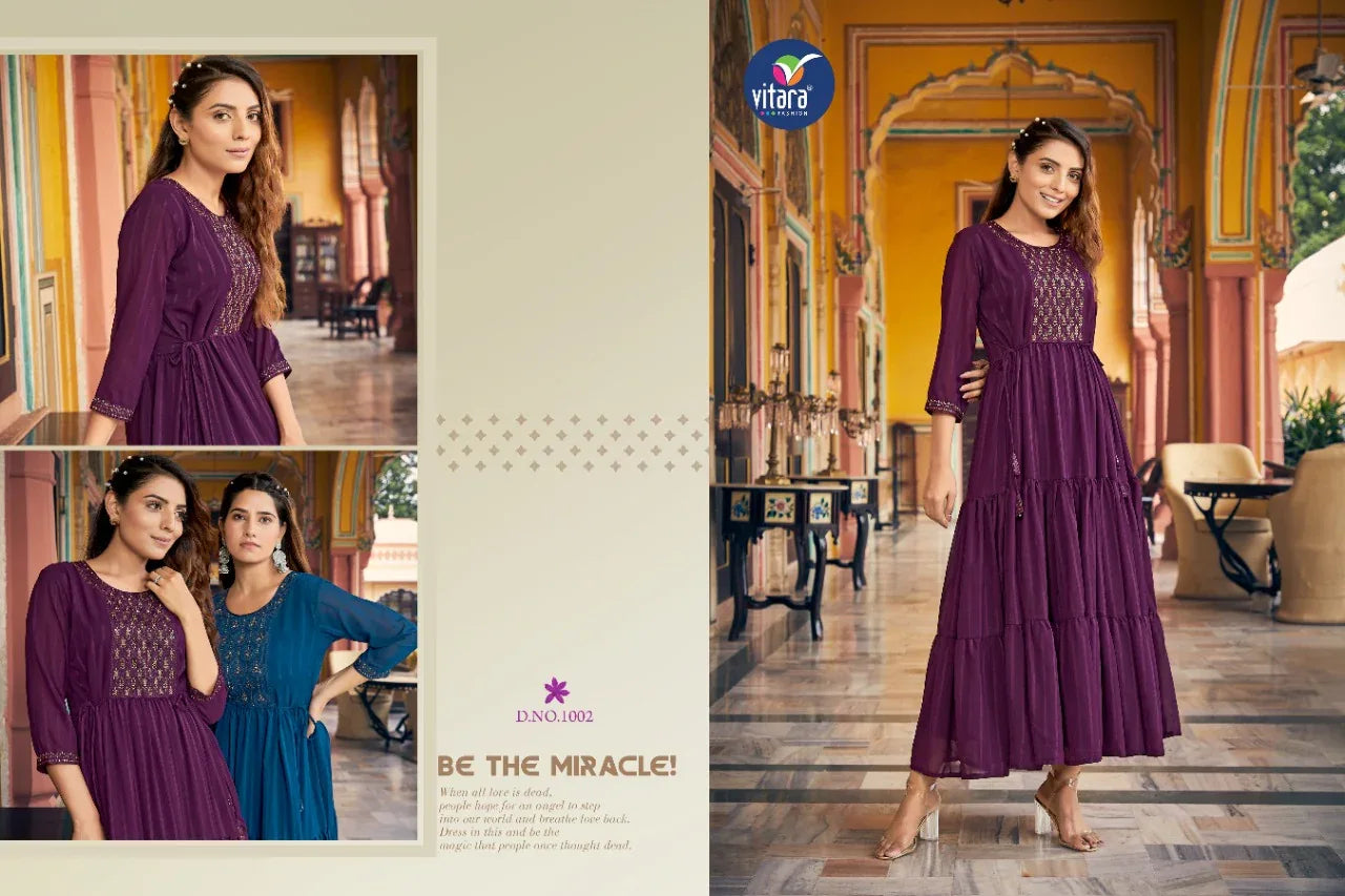 Eitara Exclusive Designer Long Gown Anant Tex Exports Private Limited