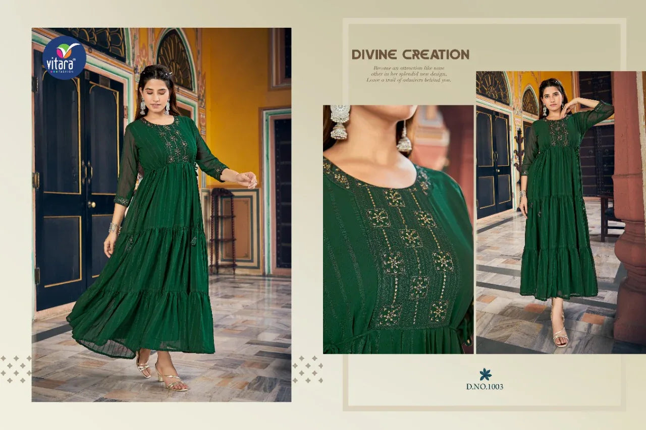 Eitara Exclusive Designer Long Gown Anant Tex Exports Private Limited