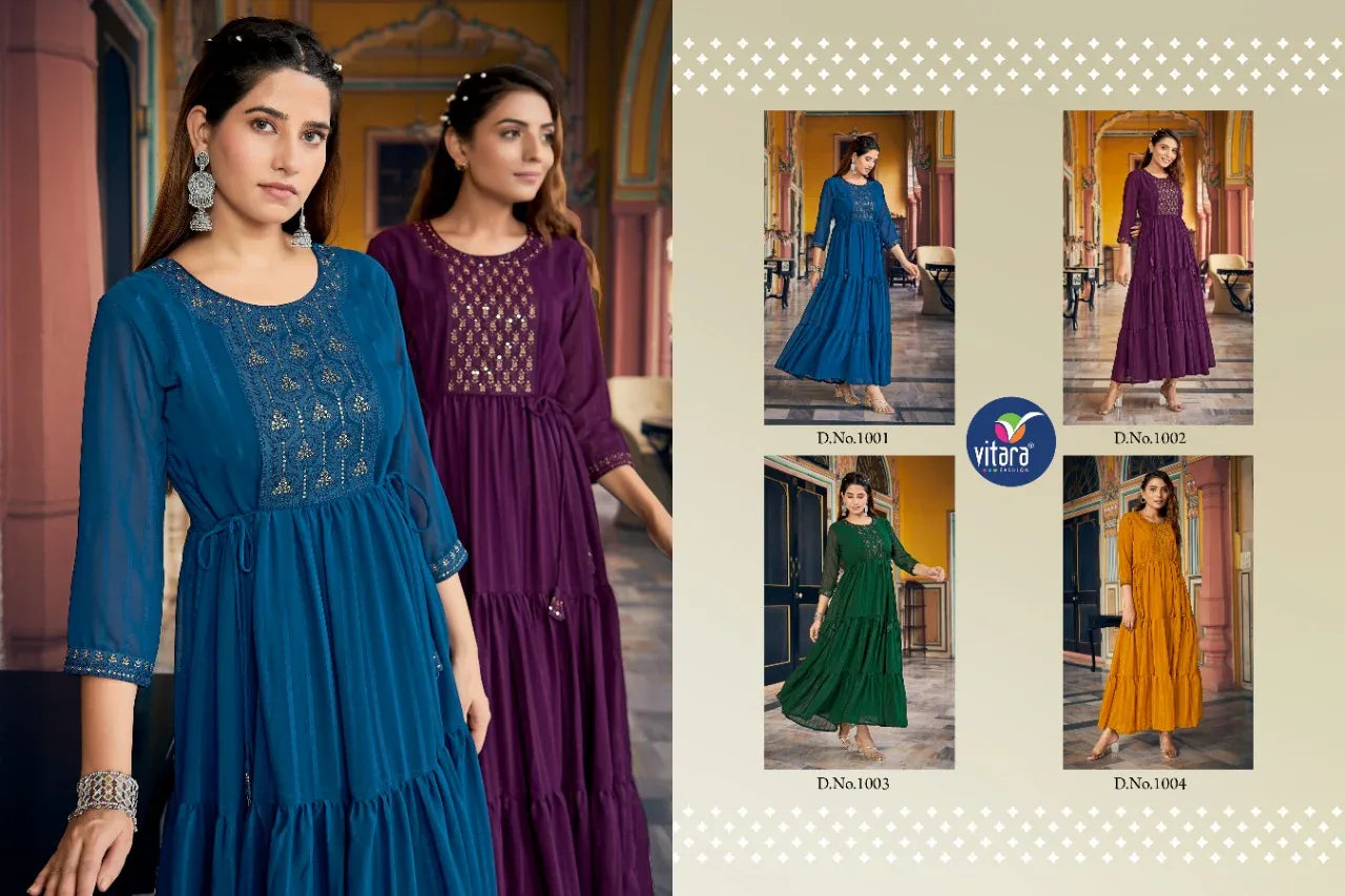 Eitara Exclusive Designer Long Gown Anant Tex Exports Private Limited