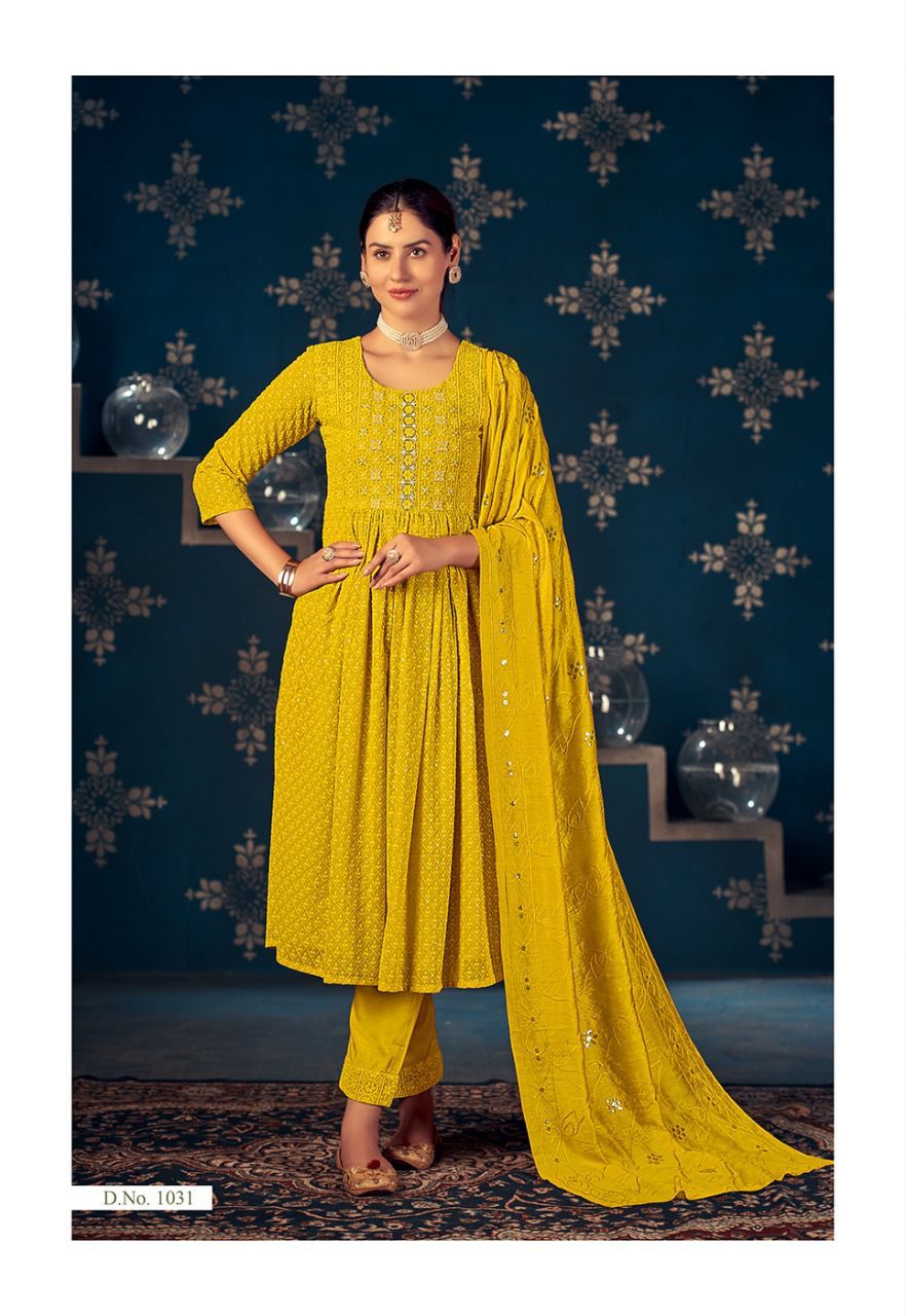 NYRA HEER CUT COLLECTION KURTI WITH DUPATTA Anant Tex Exports Private Limited
