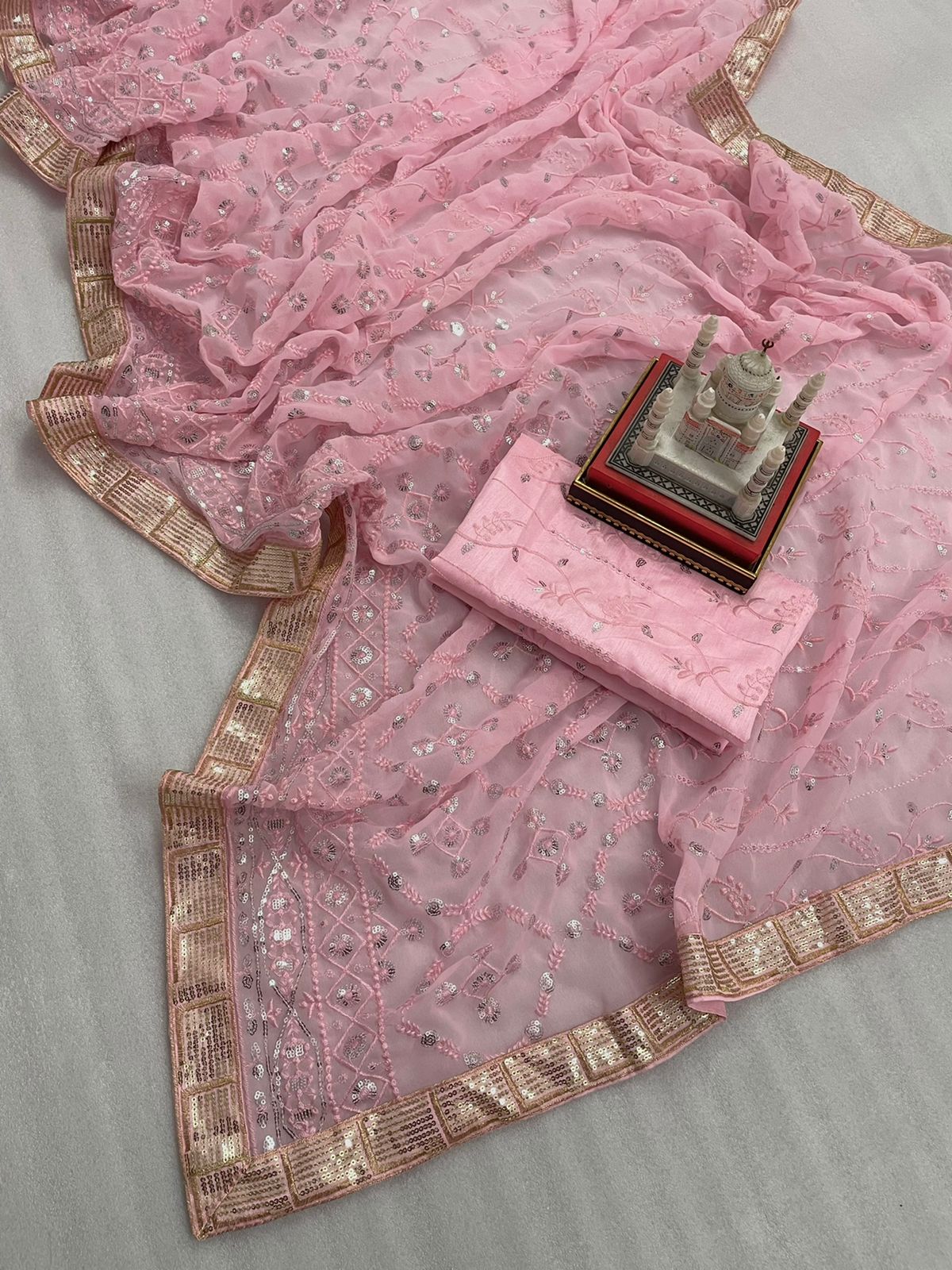 HEAVY GEORGETTE SEQUENCE SAREE Anant Tex Exports Private Limited