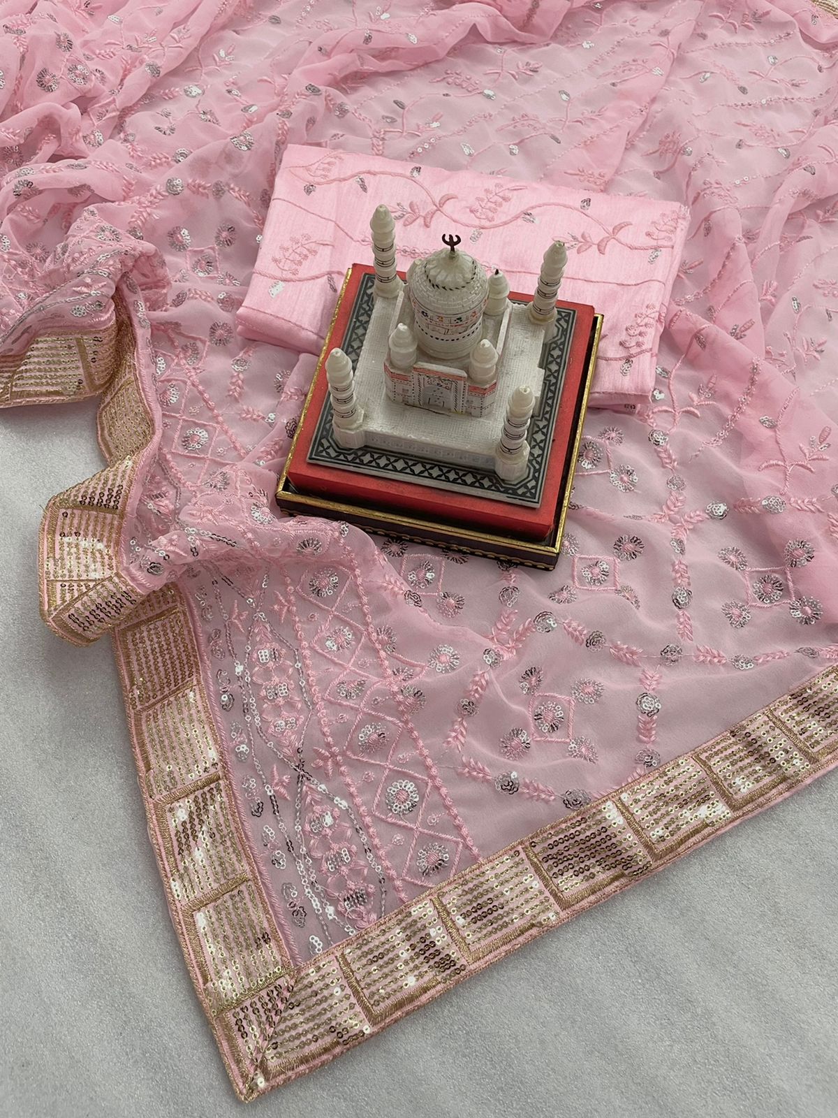 HEAVY GEORGETTE SEQUENCE SAREE Anant Tex Exports Private Limited