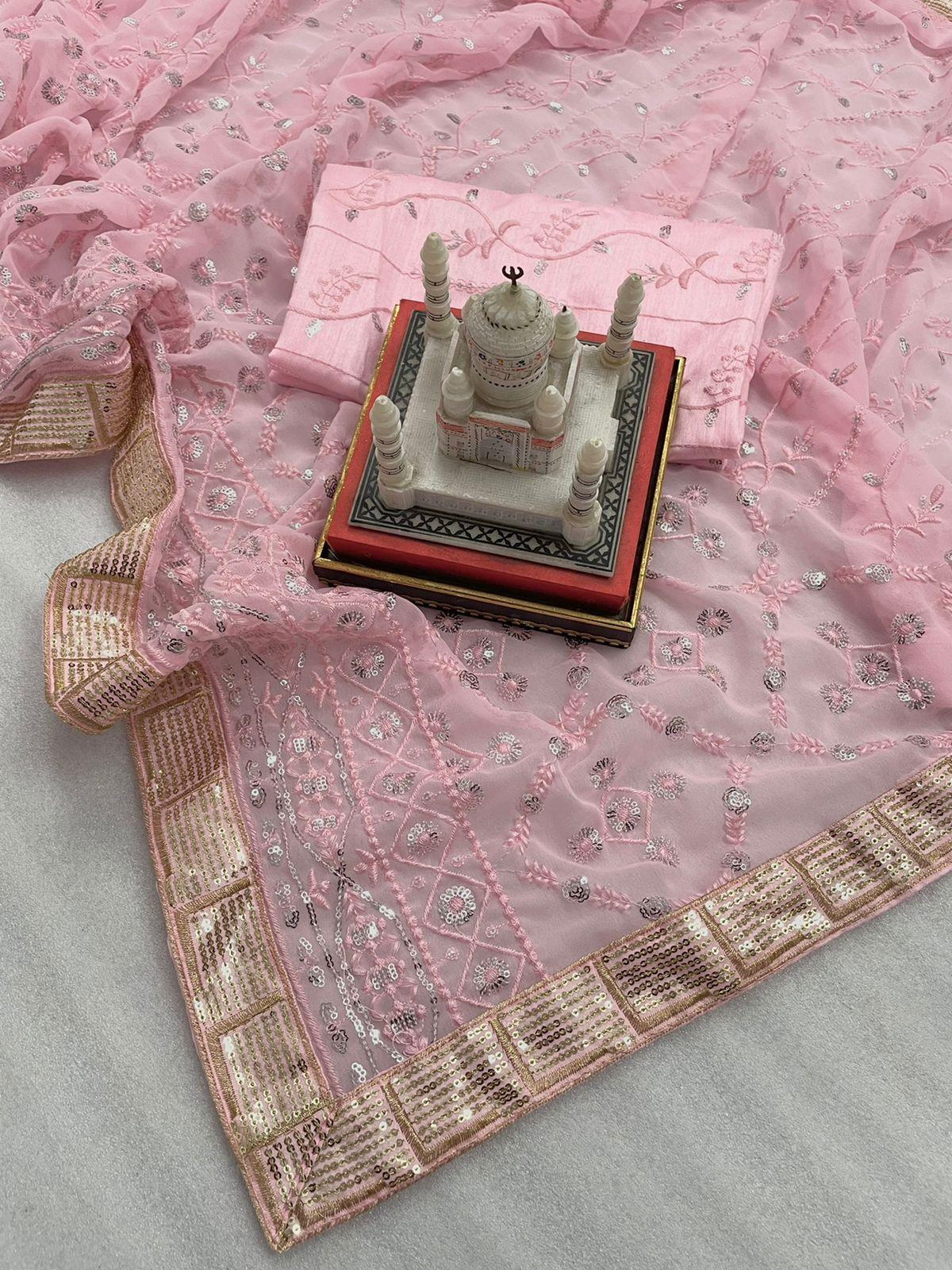 HEAVY GEORGETTE SEQUENCE SAREE Anant Tex Exports Private Limited