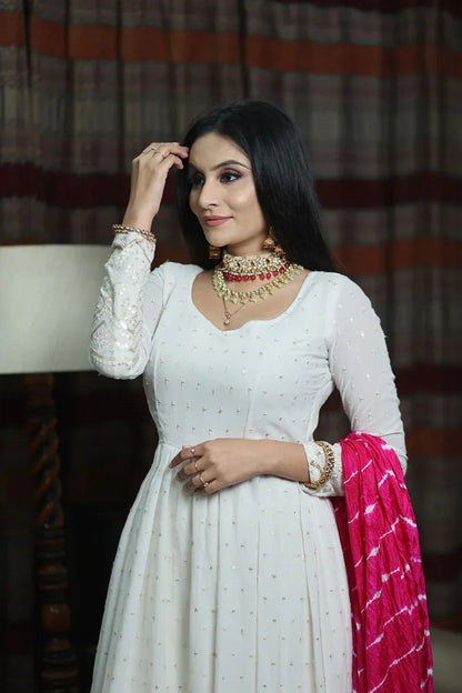 Lucknowi Chikankari Gown Collection Anant Tex Exports Private Limited