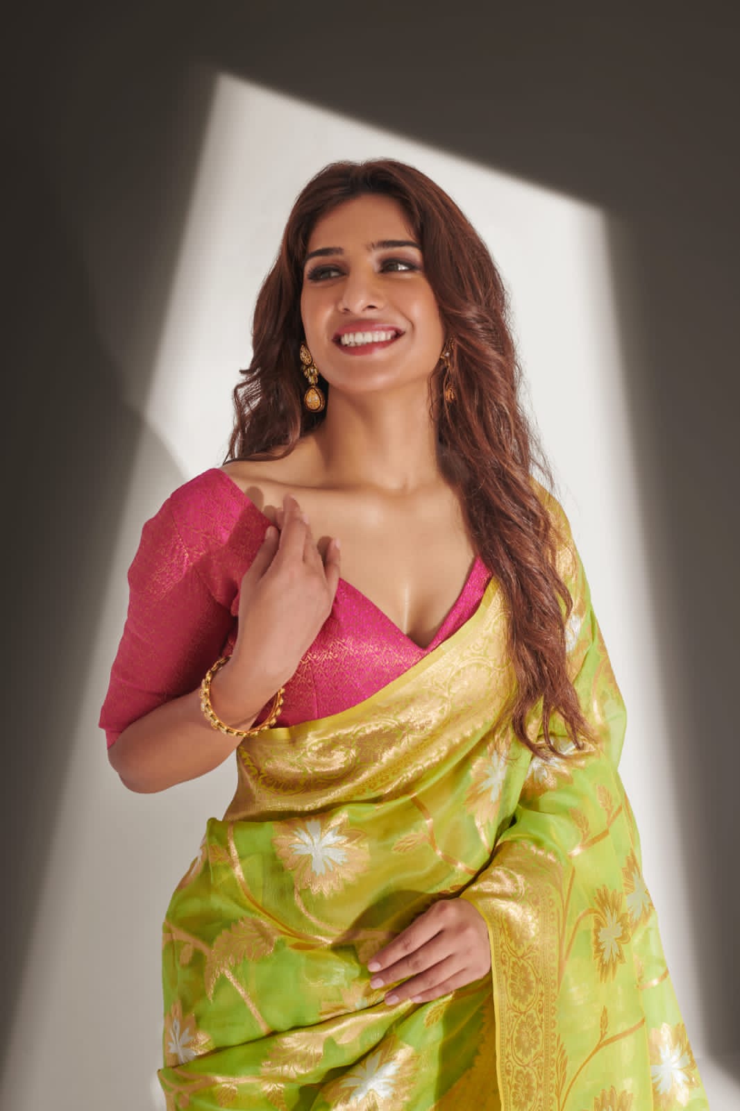 RajYog Alishya Silk Soft Banarasi Organza Saree Anant Tex Exports Private Limited