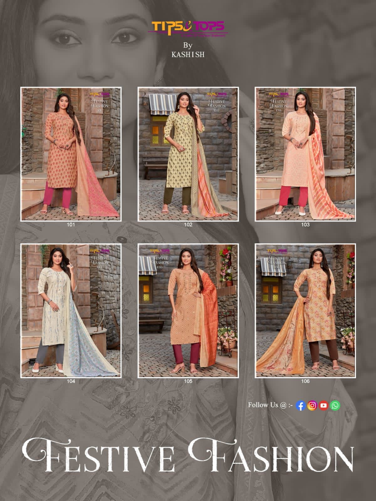 Festive Fashion Tips Tops Readymade Pant Style Suits Anant Tex Exports Private Limited