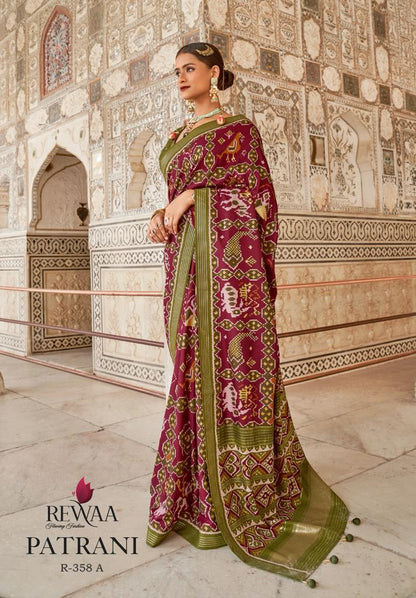 Rewaa Patrani Soft Cotton Silk Patola Saree Anant Tex Exports Private Limited
