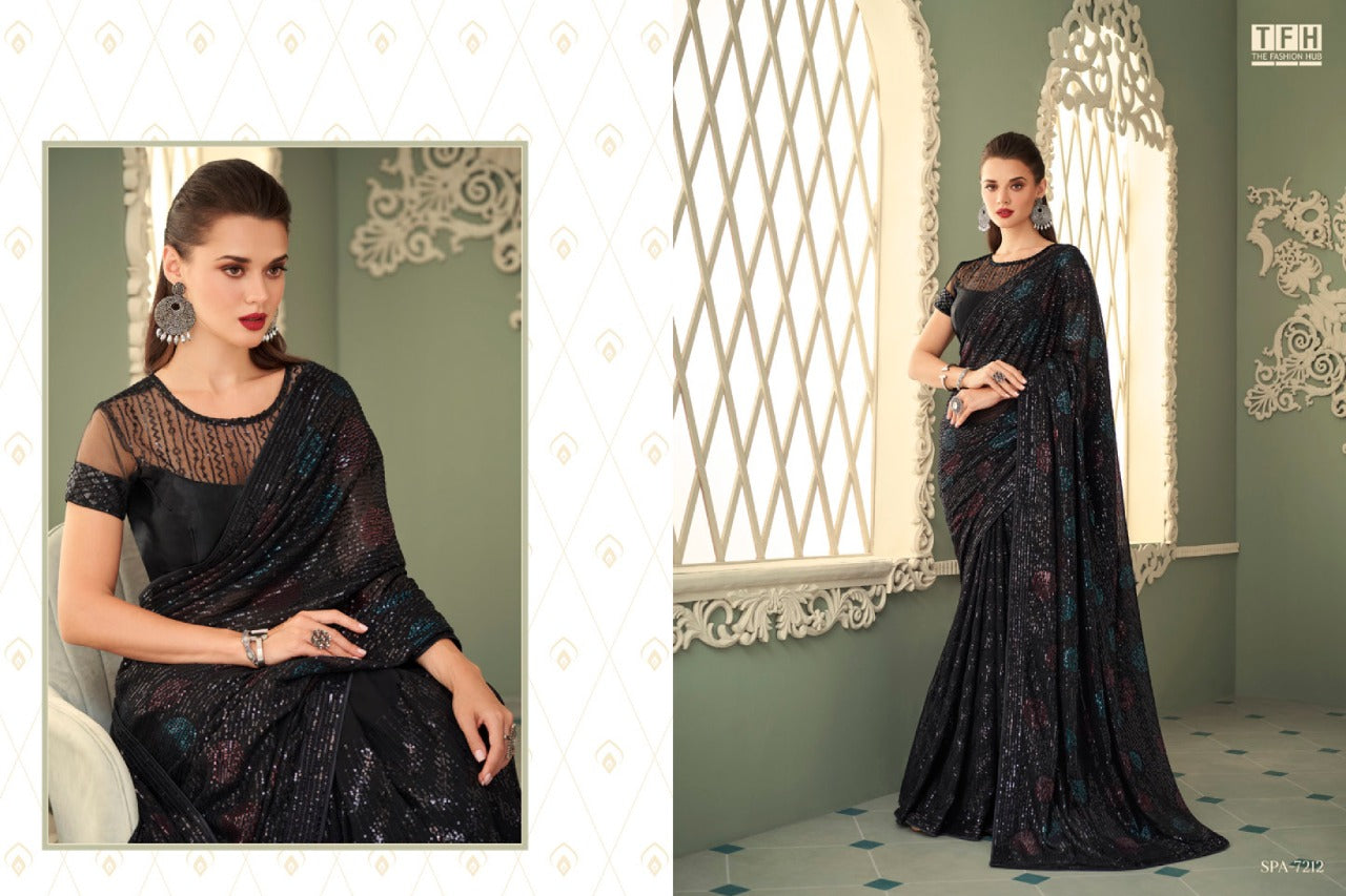 TFH SPARKLE VOL 3 GEORGETTE SAREE Anant Tex Exports Private Limited