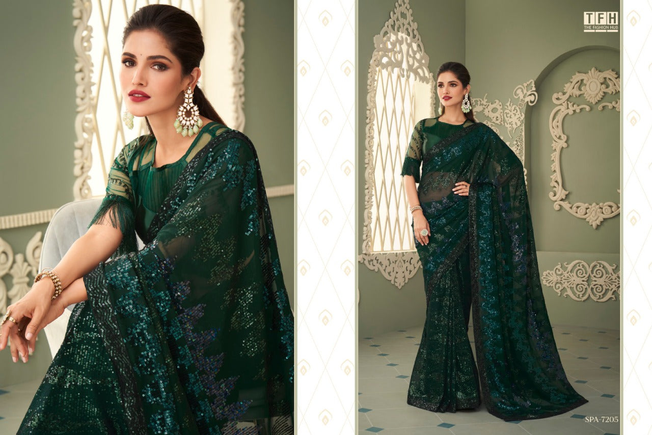 TFH SPARKLE VOL 3 GEORGETTE SAREE Anant Tex Exports Private Limited