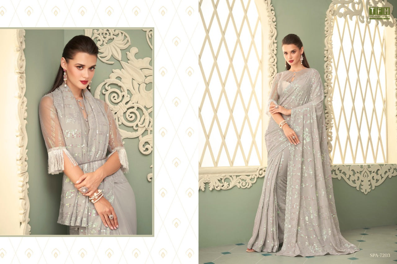 TFH SPARKLE VOL 3 GEORGETTE SAREE Anant Tex Exports Private Limited