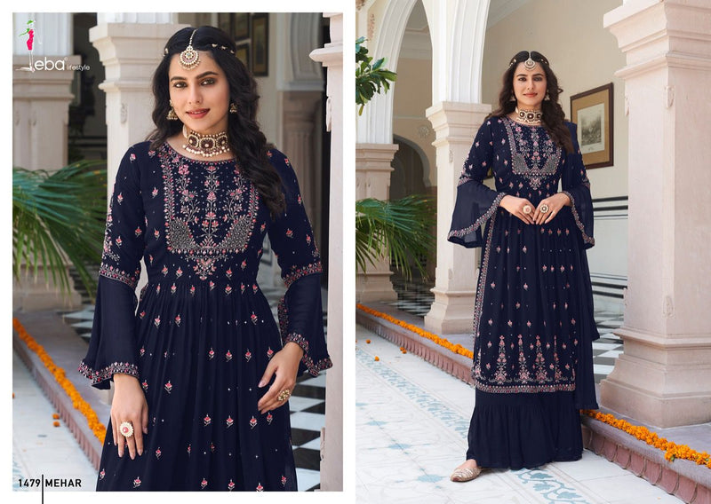 Eba Mehar Vol 1 Designer Faux Georgette Suit Anant Tex Exports Private Limited