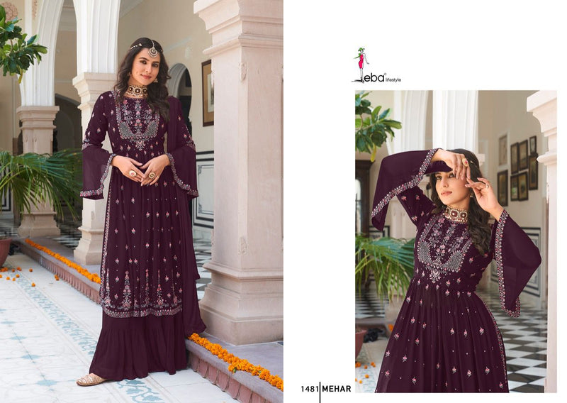 Eba Mehar Vol 1 Designer Faux Georgette Suit Anant Tex Exports Private Limited