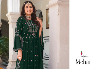 Eba Mehar Vol 1 Designer Faux Georgette Suit Anant Tex Exports Private Limited
