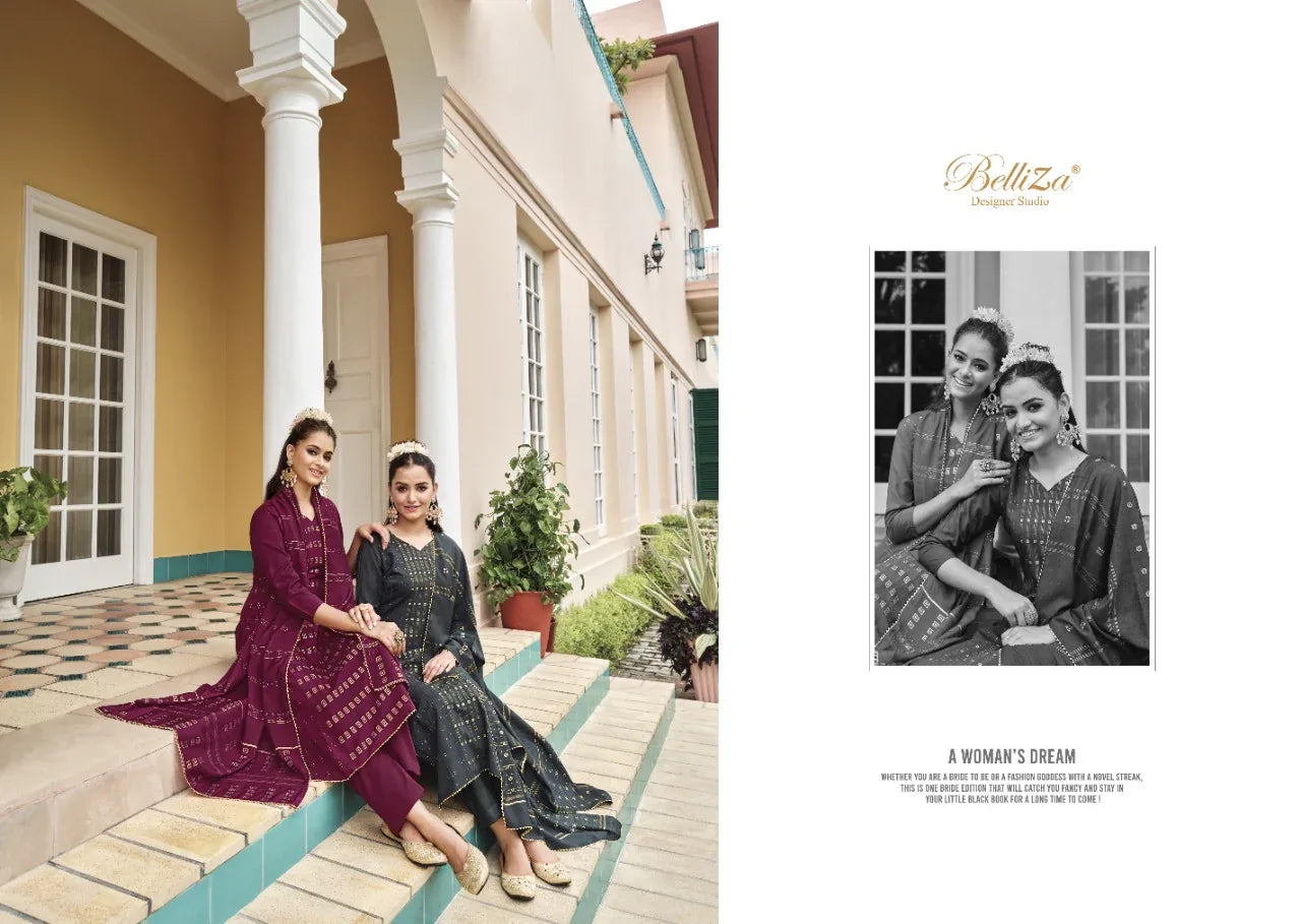 BELLIZA NIMRAT PURE SILK SALWAR SUITS Anant Tex Exports Private Limited