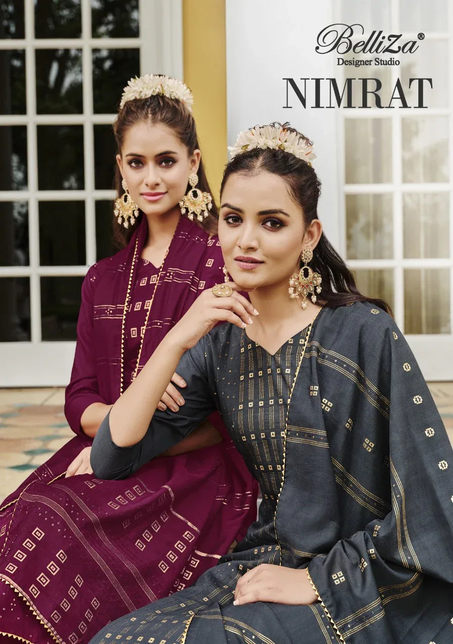 BELLIZA NIMRAT PURE SILK SALWAR SUITS Anant Tex Exports Private Limited